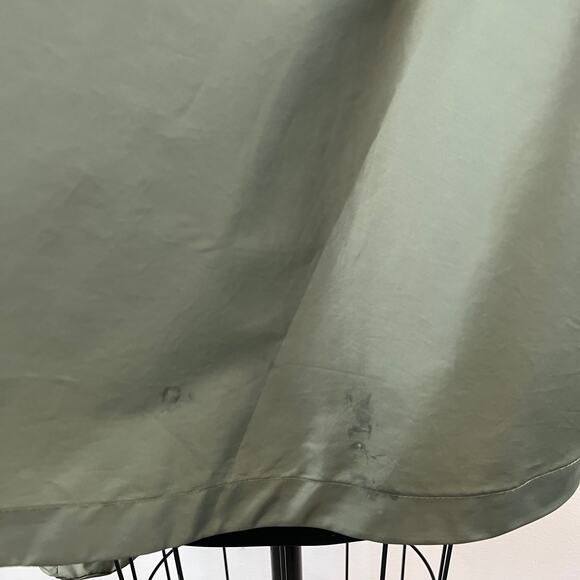 LOLE Olive Green Drawcord Waist Partial Zip Pullover Packable Rain Jacket OS - Picture 6 of 10